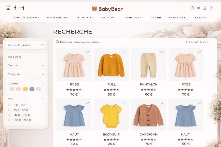 Page de recherche